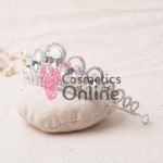 Coroana eleganta pentru mireasa CR042 Argintie cu cristale din sticla Coroana eleganta pentru mireasa CR042 Argintie cu cristale din sticla